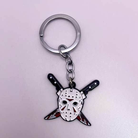 Friday the 13th Accessories - Friday the 13th Jason Mask Keychain Accessory Horror Movies Merch Halloween